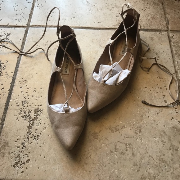 Steve Madden Blush Lecrew Lace-up flats Size 7.5 - Picture 4 of 6